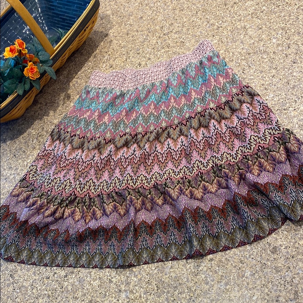 Lapis Lined Skirt M Pink Purple Gold Blue and More Colors
